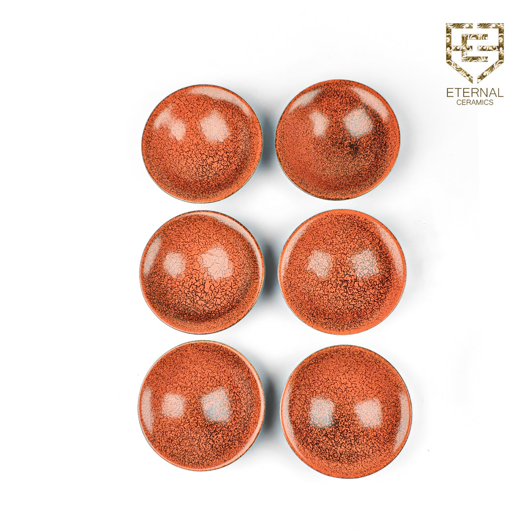Lamer Cinnamon 7 Pieces Dessert Bowl Set - Lamer Series