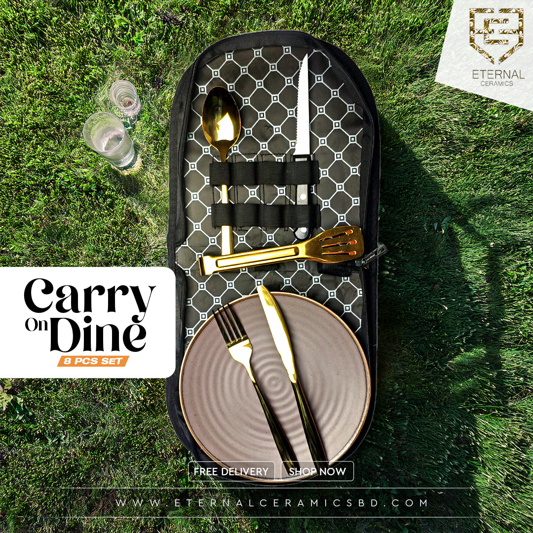 Carry On Dine 8 Pieces Portable Cutlery Set