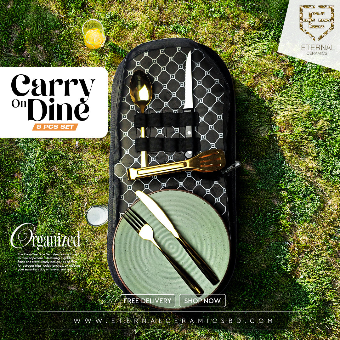 Carry On Dine 8 Pieces Portable Cutlery Set