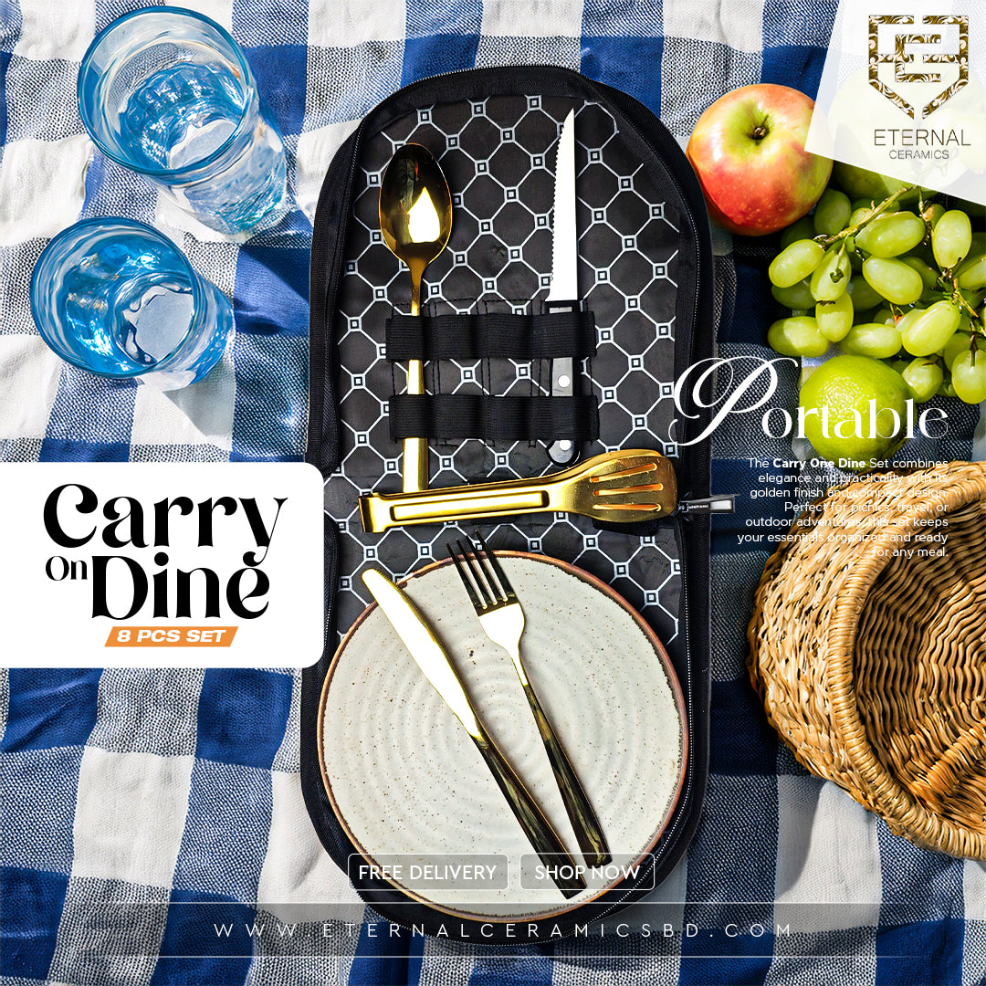 Carry On Dine 8 Pieces Portable Cutlery Set