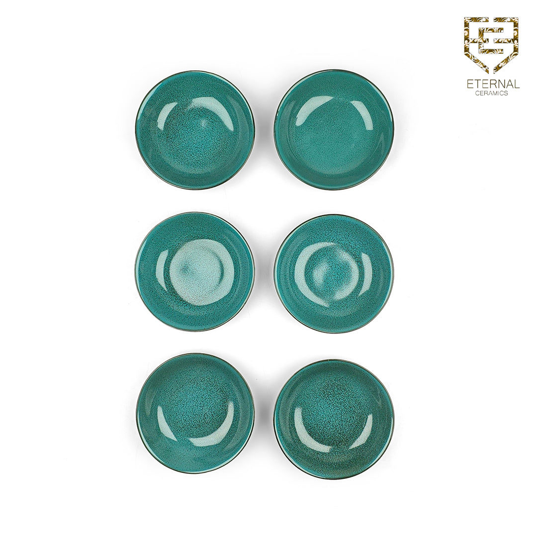 Lamer Sea Green 7 Pieces Dessert Bowl Set - Lamer Series
