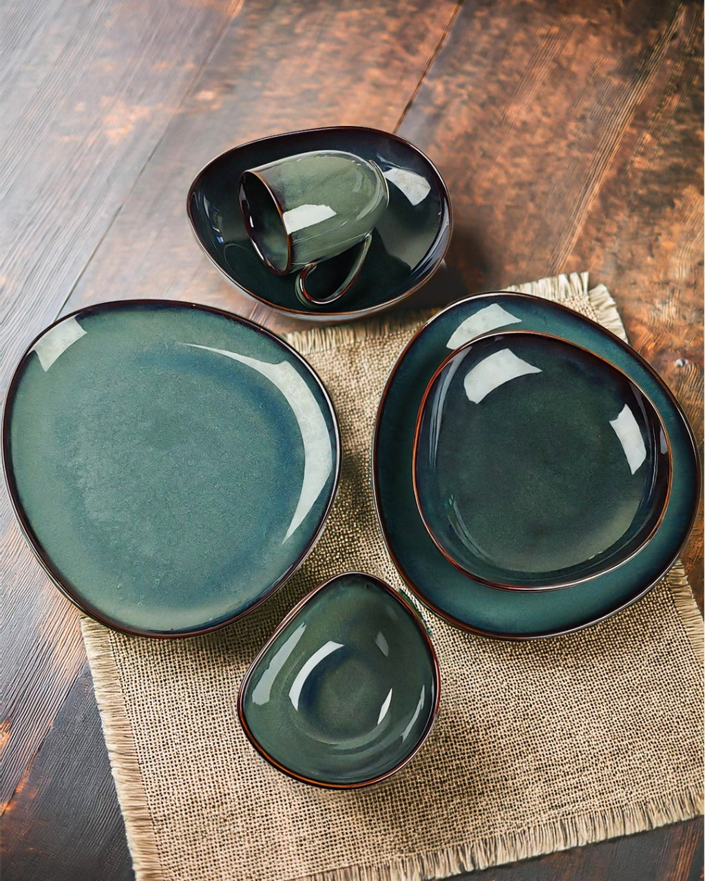 Trigo Ocean Stone 26 Pieces Dinner Set - Trigo Series