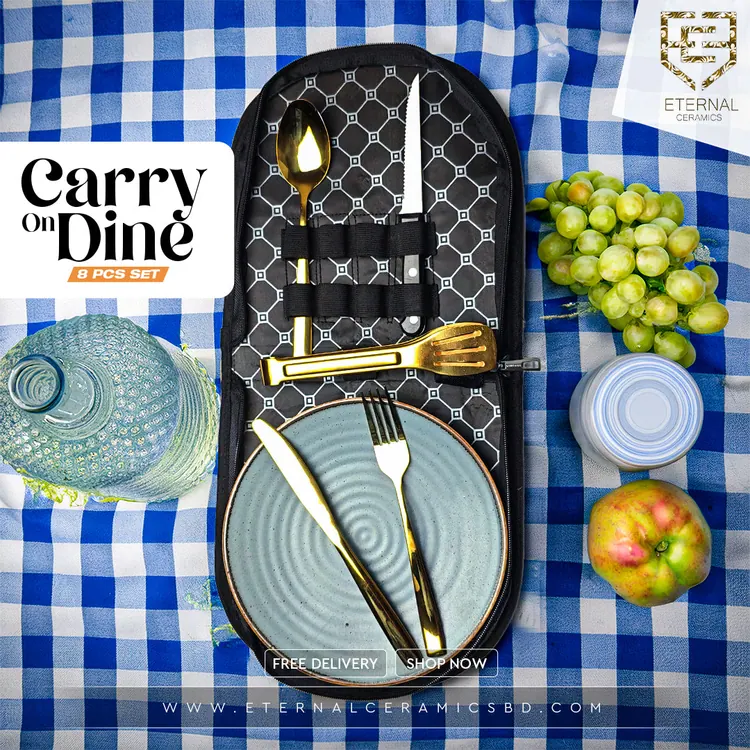 Carry On Dine 8 Pieces Portable Cutlery Set