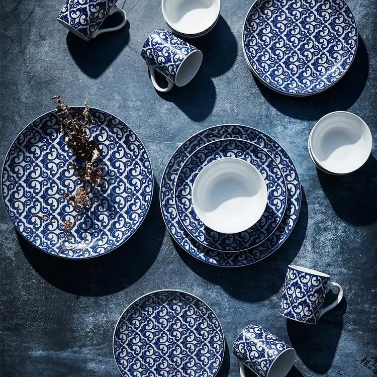 Blue Gem Dinner Set