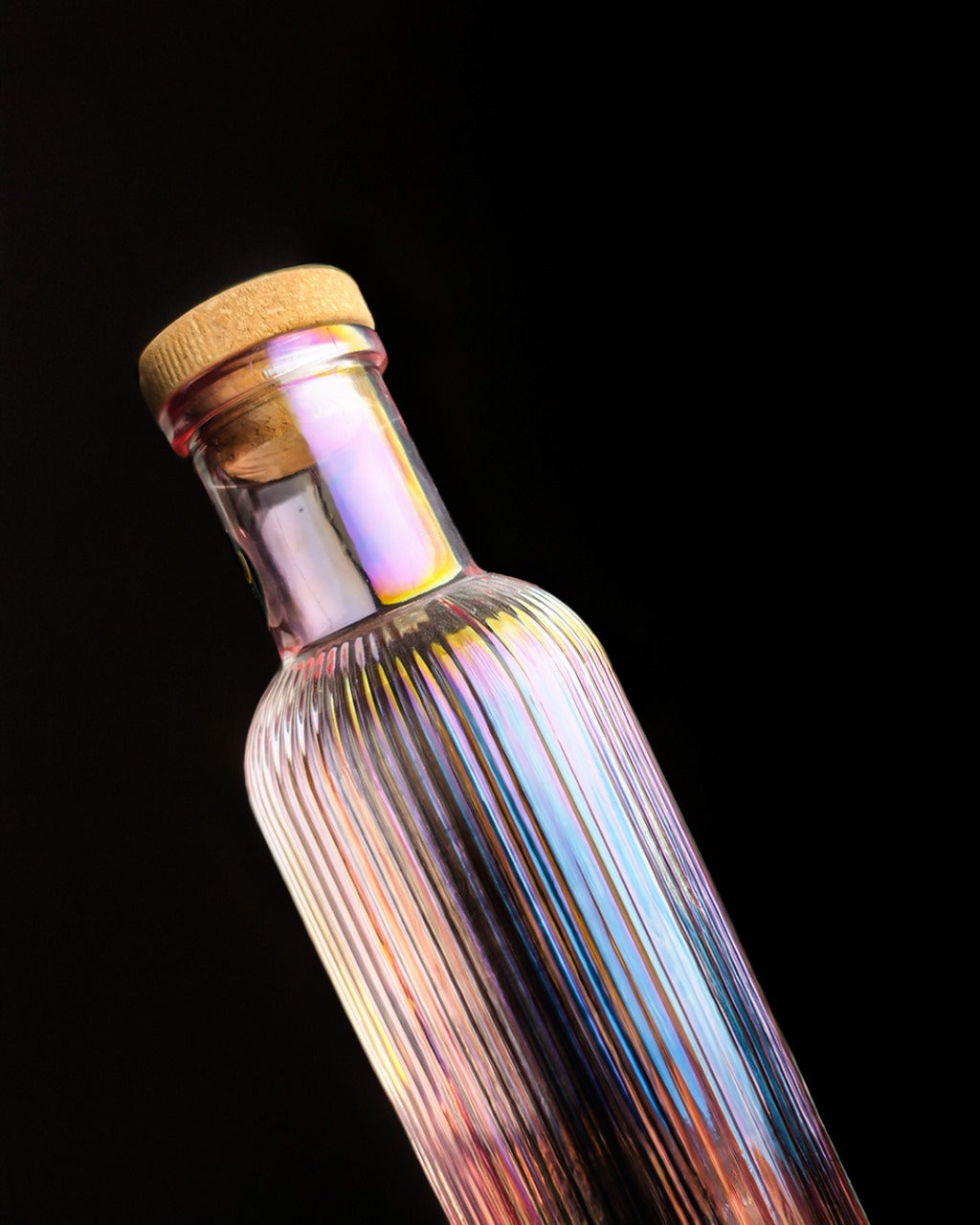 Colourful Glass Water Bottle - 1 Litre (Pink)