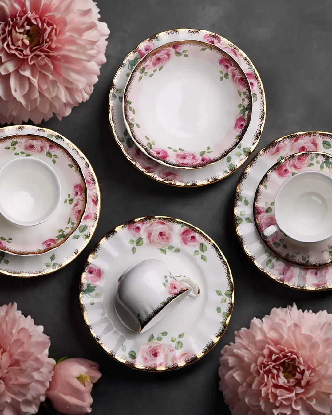 Premium Bone China 32 Pieces Dinner Set- Rosée