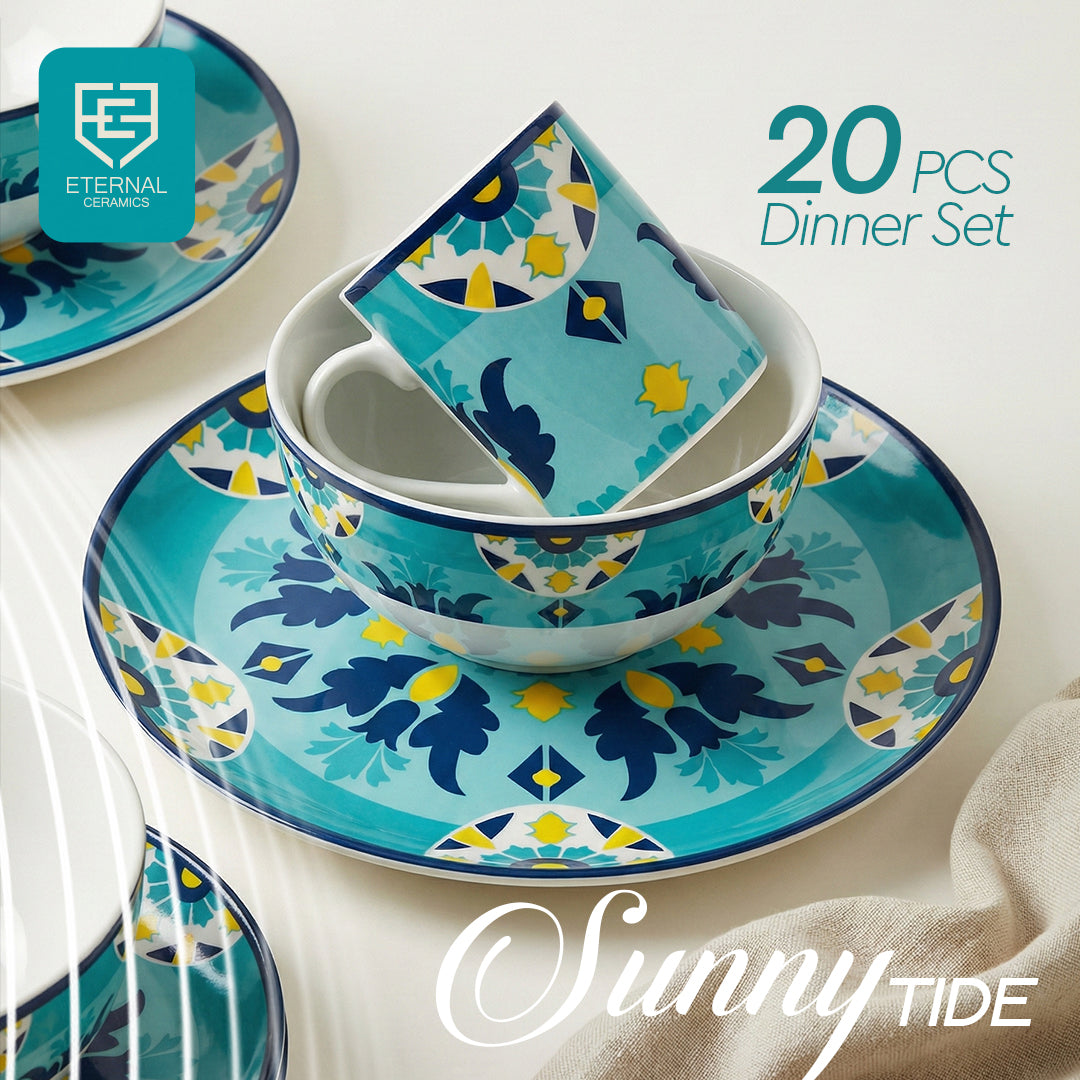 24 Pcs Dinner Set - Sunny Tide