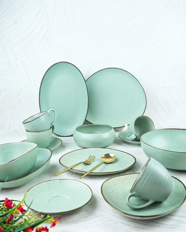 Exclusive Green Dinner Set- Trigo Series