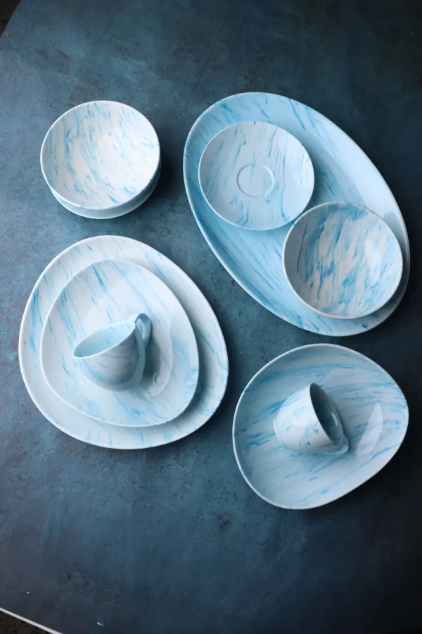 Blue Ceramic Dinnerware