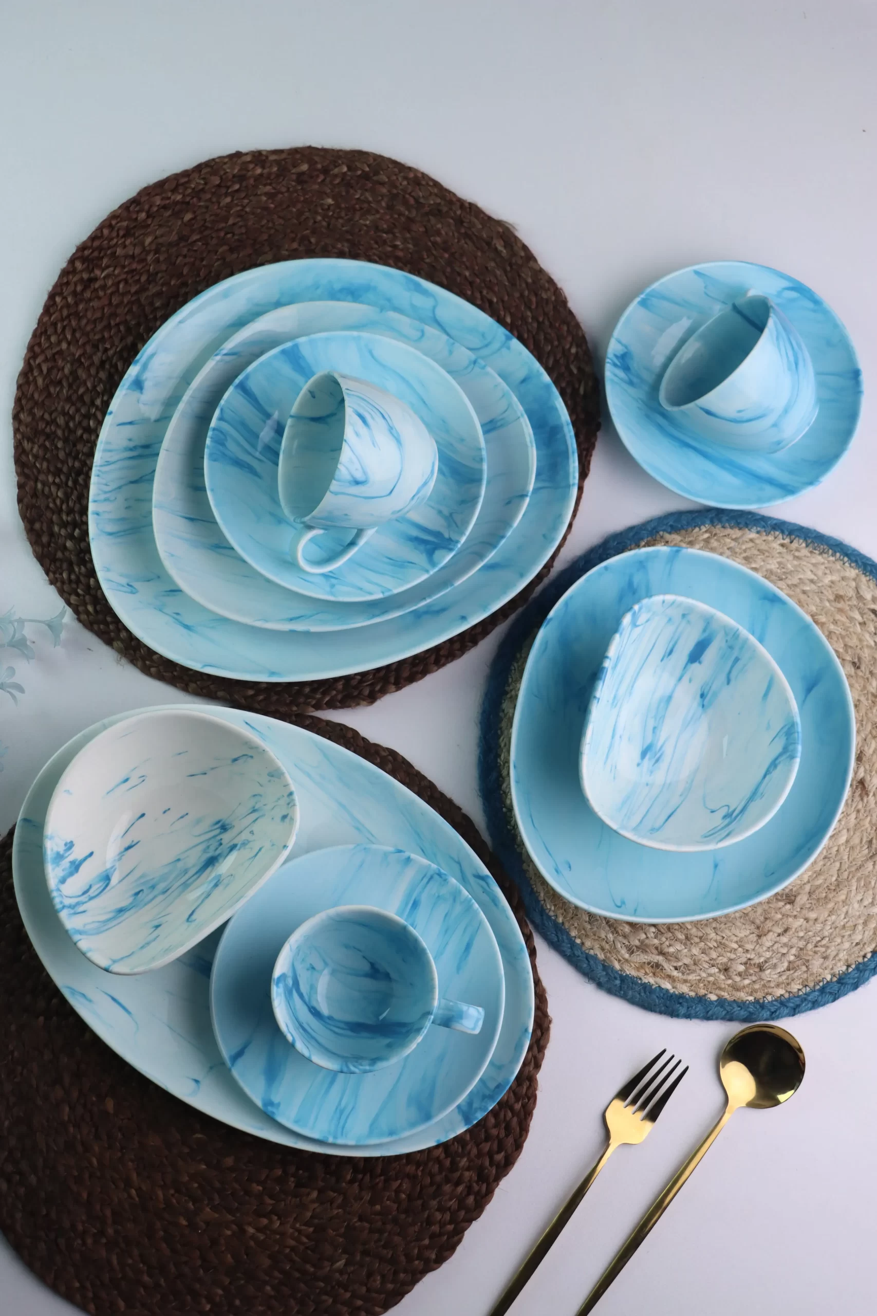 Blue Ceramic Dinnerware