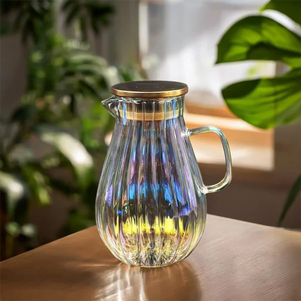 Glass Jug 1.8 Litre - Round Shape (Pearl White)